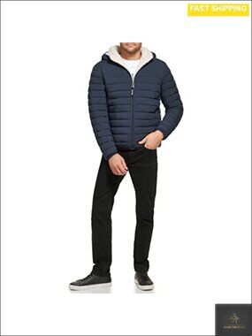 Packable Down Jacket Sherpa Lining Hooded